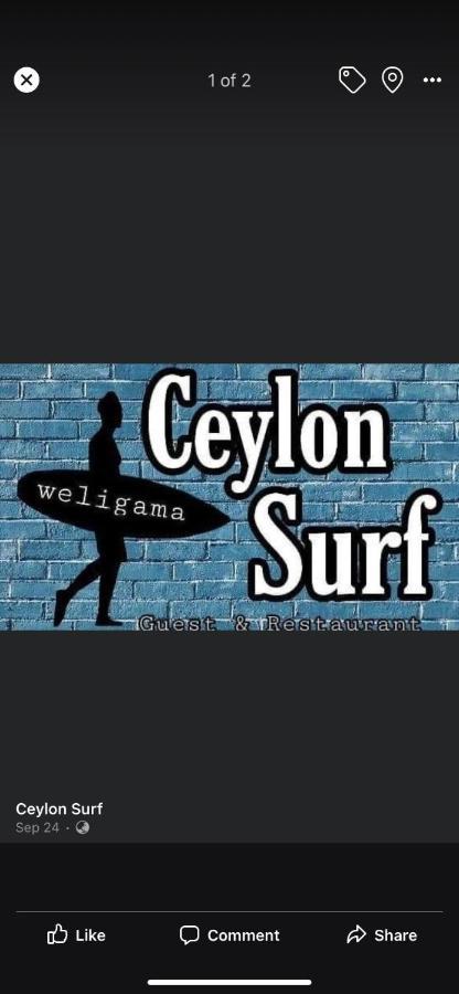 Ceylon Surf Guest And Restaurant Bed & Breakfast Weligama Exterior foto